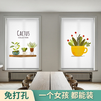 Futiffen childrens room curtain blackout roll balcony environmentally friendly custom pattern l sunshade insulation roller blind insulation roller blind F69