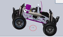 Large foot remote control car HPI Savage drawing RC remote control car model SolidWorks design