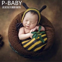 New Children Photography Clothing 100 Days Baby Shadow Building Clothing Full Moon Handmade Hair Line Sleeping Bag Animal Bees