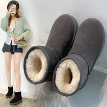 Snow boots womens boots 2020 autumn and winter new snow cotton shoes womens shoes warm non-slip winter boots thickened womens boots