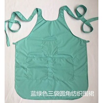 Textile factory fabric white textile rice single apron industrial fabric three bag spinning factory spinning women's bib