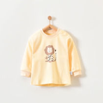 Baby clothes spring and autumn cotton baby men and women baby clothes casual out pullover round neck T-shirt top