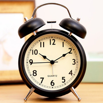 Alarm clock Students with creative personality bedroom mute bedside luminous small alarm Childrens clock Simple Nordic style