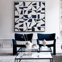 Jellypaint original hand-painted) post-modern large handmade decorative oil painting Nordic abstract blue art painting