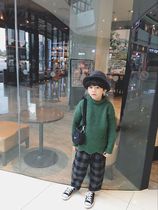 Clearance does not return the retro high collar literary wave pattern board with the bottom sweater knitted sweater