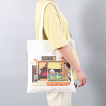 Canvas bag custom logo canvas bag custom-made environmentally friendly shopping bag printing pattern portable advertising bag cotton bag custom-made