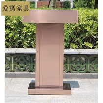 Outdoor property reception reception desk welcome desk property restaurant stainless steel podium hotel speech station advisory desk
