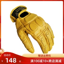 Dennis motorcycle motorcycle retro gloves anti-fall breathable Harley rider riding leather touch screen summer