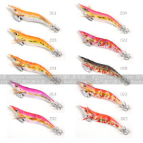Taiwan ink will FUKUSHIM squid hook Wood shrimp Wood shrimp bait wood umbrella hook fake shrimp fake bait 3 5 20~21g