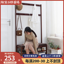 Solid Wood Cloister Stand Floor Home Doorway For Shoes Hanger Rack Shoes Rack Shoes Rack Integrated Door Hall Cloister Hood Cabinet Bedroom Shoe Cabinet