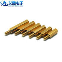 M3 copper column 3mm single head hexagonal copper column Isolation column Spacer column Thread length 6mm A variety of specifications are optional