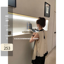 Xzz Jue Prints Ann Butter Vest Two Suits Sweet Design Sensation Vest Woman Outwear Sleeveless T-Shirt Blouse