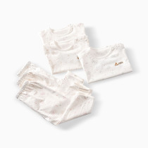 Dobby Rabbit childrens underwear set Pure cotton thin section girls and boys summer baby pajamas Cotton baby air conditioning clothes