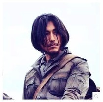 Fashion wigs boys wigs handsome uncle same mens wigs long hair bangs realistic short hair