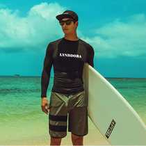 Wetsuit Mens sunscreen snorkeling suit Split jellyfish suit Surfing suit Long-sleeved warm bathing suit Trousers suit