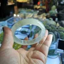 Good luck with natural jade bracelet boutique jade jade bracelet ice seed Pagenuine green jade bracelet jade bracelet ice material 62mm