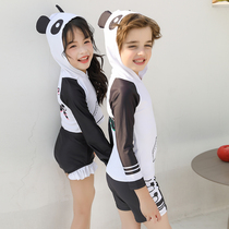 Xiqi swimsuit cute male and female childrens sense of summer flat angle swimsuit 1005 1006