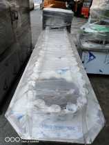 Automatic bottle washing canning capping locking drying labeling plastic cap shrinking coding sealing and packing machine