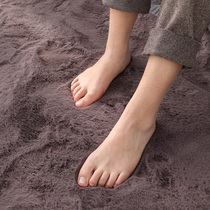 Imitation rabbit fur carpet Bedroom full of cute Nordic ins wind bedside room Living room plush carpet Bay window floor mat