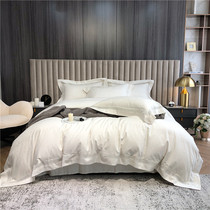 Model house modern luxury European 120 Australian cotton satin jacquard four-piece high-end villa bedding 18