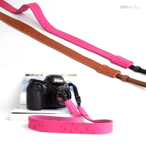 cam-in ostrich leather professional camera harness genuine leather shoulder strap universal connector CS240