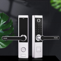 iHandle interior door advanced smart fingerprint password touch screen anti-theft magnetic card lock smart sensor door lock 201