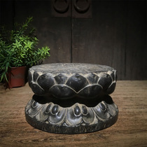 Antique Ancient Play Old Stone Carving Old Stone Ware Antique Shanxi Qingstolian Flower Block Retro Chen set up a collection of items