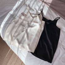 (Spot seconds) joo Korean designer cooperation custom-made smooth silk satin good feel sling vest D