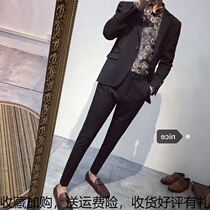 South Korea Dongdaemun College wind British tide male li bai da ban-music of the tide of cultivate ones morality small suit suit suit piece