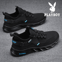 Floral Playboy mens shoes 2022 New summer sports shoes Mens net face breathable wave shoes Light casual 100 hitch