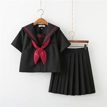 Plant price sales Orthodox Day is a red two-prone JK uniform basic sailor suit pleated skirt set girls' uniform