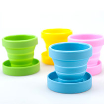 Travel business candy color creative silicone folding Cup mouthwash cup water Cup retractable Cup hotel anti-dirty brushing teeth
