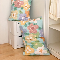 Net red twill cotton 100 pure cotton ins printed single pillowcase Monet Garden a pair of pillow core liner cover home