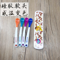 Mackenzie spoon Full fun health warm spoon munchkin newborn baby silicone color soft head is not available