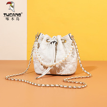 Woodpecker Woman Bag New 2022 This year Pop Pack Bag Texture Advanced Chain Single Shoulder Bag Women Superfire Bucket Bag
