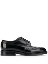 CHURCHS black leather round lace-up men Derby shoes