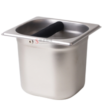 Large Semi-Automatic Coffee Machine stainless steel coffee powder drum stainless steel knock coffee grounds box