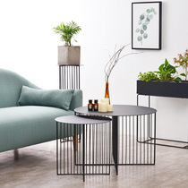 Nordic Iron Art Tea Table Small Family Style Living Room Home Jane Outdoor Table Easy Mini Small Tea Table Milk Tea Shop Office