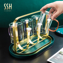 Home cup holder creative cup holder rack living room tea cup glass cup holder drain hanging shelf storage European style