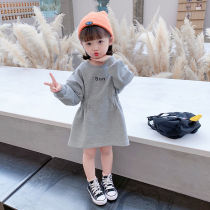 Girl dress spring dress 2021 New Korean version of Princess dress girl foreign-style children Spring female baby skirt tide