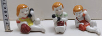 A set of dolls from the 1970s playing 078 old porcelain statue ornaments
