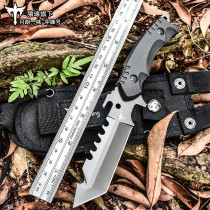 Outdoor small knife field courting special battle with small straight knife multifunctional military knife with knife and military knife sharp and sharp opening