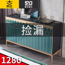 American light luxury entrance cabinet household solid wood living room shoe cabinet household modern simple bedroom cabinet decorative storage side cabinet