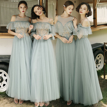 Bridesmaid dress 2021 new summer sister group fairy quality forest department wedding thin evening dress skirt female banquet long section