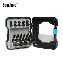 SURETORQ cross electric screwdriver head set mixing sleeve 20-piece set s2 steel magnetic sleeve