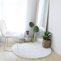 Nordic ins round carpet Plush Living room coffee table carpet Bedroom bedside computer chair Hanging basket Yoga mat