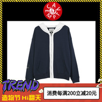 (Spot)CAVEMPT C E Middle-aged ROYAL BLUE robe zipper hooded cardigan mens and womens sweater jacket jacket