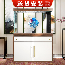 Ruimei fish tank No. 1 Series Hengtong living room household medium ultra white glass bottom filter free water change aquarium