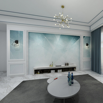 TV background wall paper wall cloth Modern simple Nordic style geometric living room bedroom 8D non-woven custom mural
