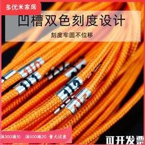 Sounding rope 50m100m70m steel wire nylon engineering pile circumference sounding well deep rope ruler 100m measurement rope